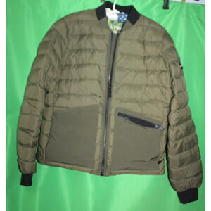 Moose Knuckles Quilted Puffer Green Coat Jacket Size Adult Small